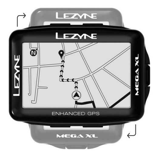 Компьютер Lezyne MEGA XL GPS SMART LOADED черный