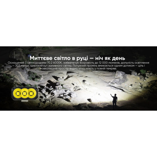 Фонарь Wuben X1, черный