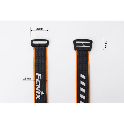 Лента для налобных фонарей Fenix, одинарная, AFH-03, черно-оранжевая
