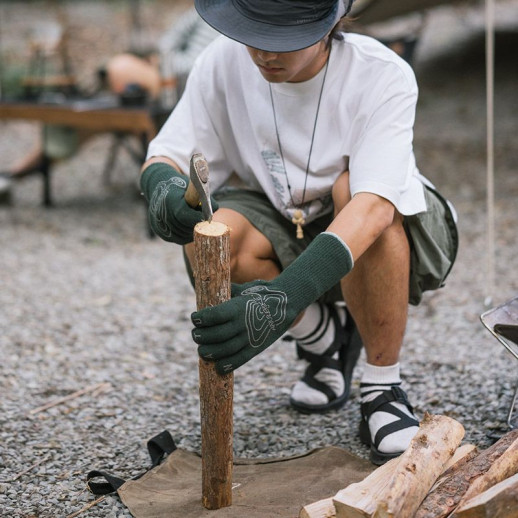 Перчатки огнестойкие Naturehike CNH22FS003, темно-зеленые