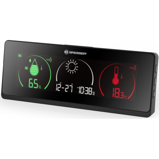 Метеостанция Bresser Colour Temeo Life ,черная, (7008001CM3000)