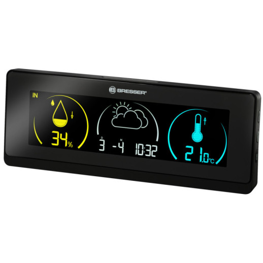 Метеостанция Bresser Colour Temeo Life ,черная, (7008001CM3000)
