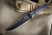 Нож Kizlyar Supreme Croc черный, сталь AUS8, черные ножны