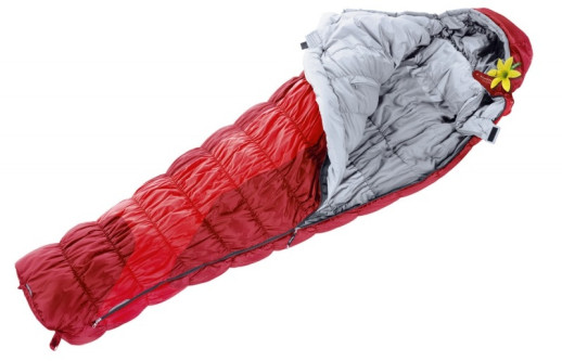 Спальный мешок Deuter Exosphere -4° L 1, fire-cranberry, левый