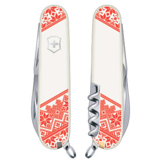 Складной нож Victorinox CLIMBER UKRAINE Вышиванка 1.3703.7_T0051r