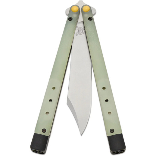 Нож Benchmade Necron, balisong, jade G10, 99