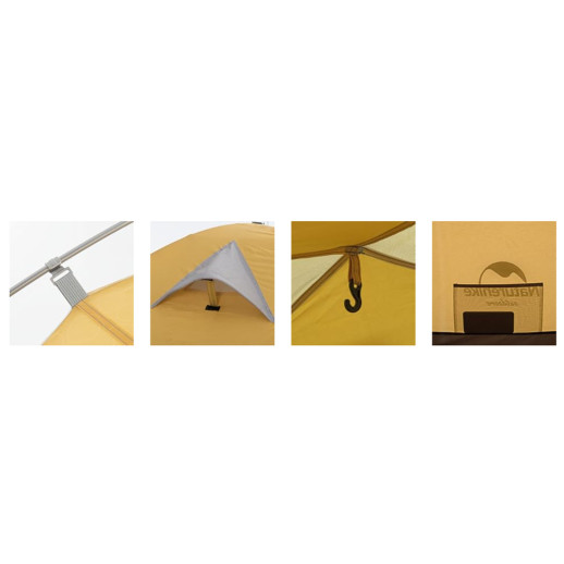 Палатка четырехместная Naturehike P-Series CNK2300ZP028, светлая серая