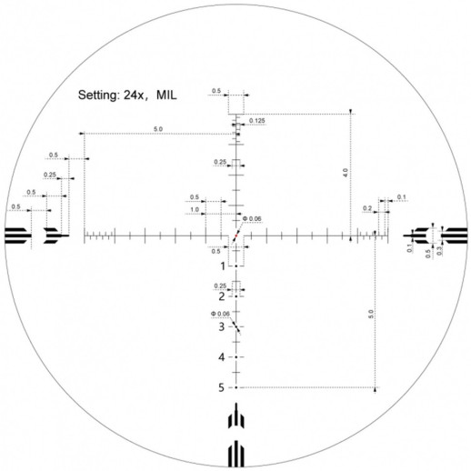Прицел оптический Vector Optics Orion Pro Max 6-24x50 (30 мм) HD illum. SFP VOR-6 MIL