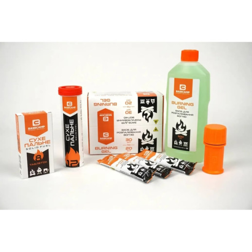 Сухое топливо в тубе BaseCamp SOLID FUEL, 12 таблеток (BCP 50201)