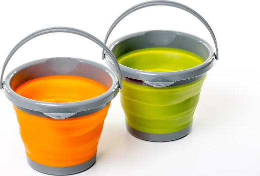 Ведро TRAMP складное силиконовое 10л UTRC-091, Олива