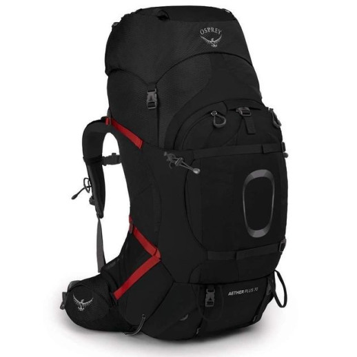 Рюкзак Osprey Aether Plus 70 black - L/XL - черный