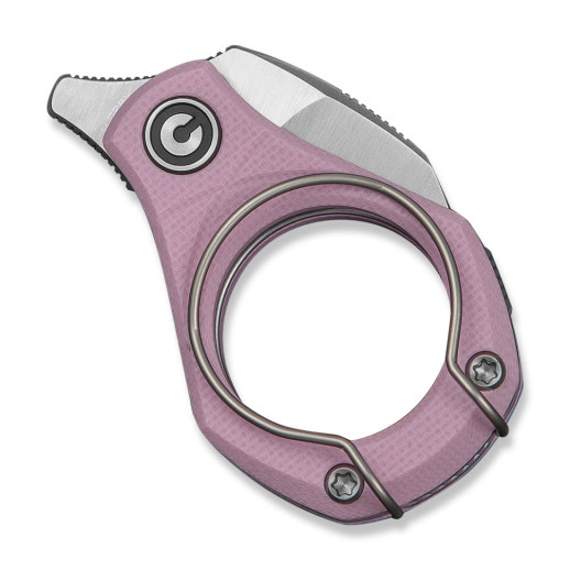 Нож складной карманный Civivi Pyrus (1.6 см) 14C28N / G10 розовый
