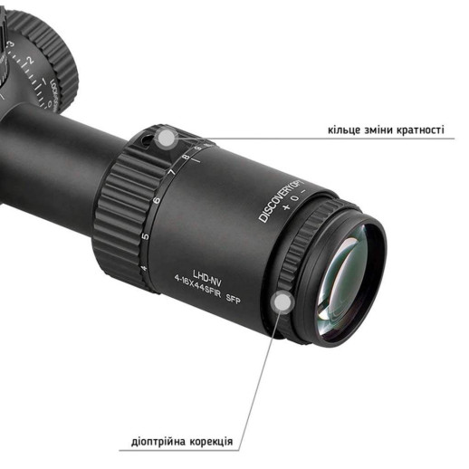 Прицел Discovery Optics LHD-NV 4-16X44SFIR SFP 30mm с подсветкой (230104)