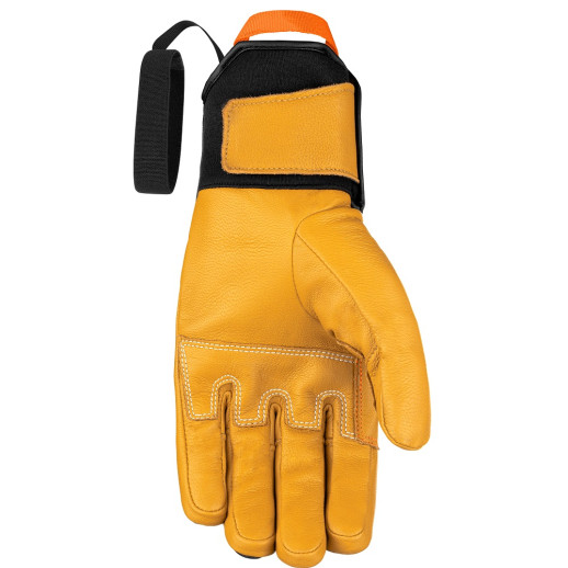 Рукавицы Salewa LEATHER WOOL GLOVES - желтые S