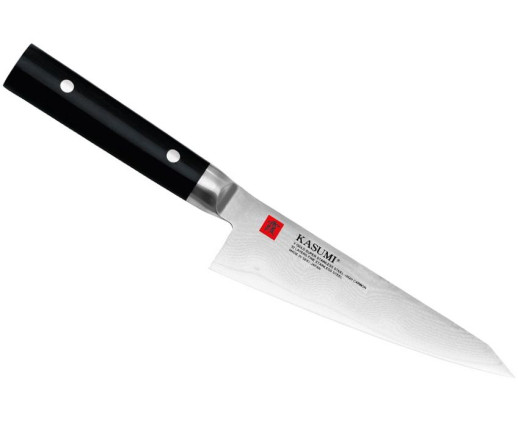 Нож кухонный  Kasumi Kuro Damascus Utility, 140 mm