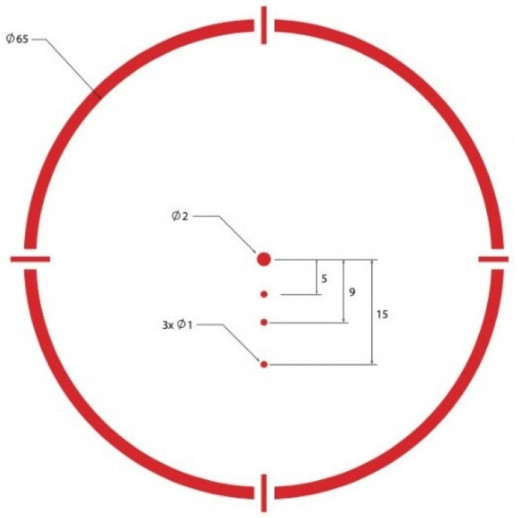 Прицел коллиматорный SIG OPTICS ROMEO4S 1x20mm, 2 MOA red dot ballistic circle dot, solar