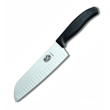 Нож кухонный Victorinox SwissClassic Santoku 17 см в блистере черный