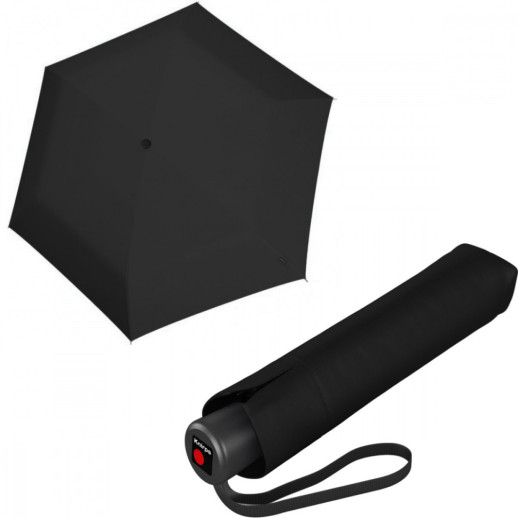 Зонт Knirps C.056 Black Мех / Складной / 6спиц / D90x23см