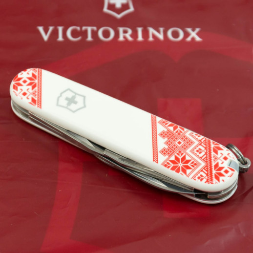 Складной нож Victorinox HUNTSMAN UKRAINE Вышиванка 1.3713.7_T0051r
