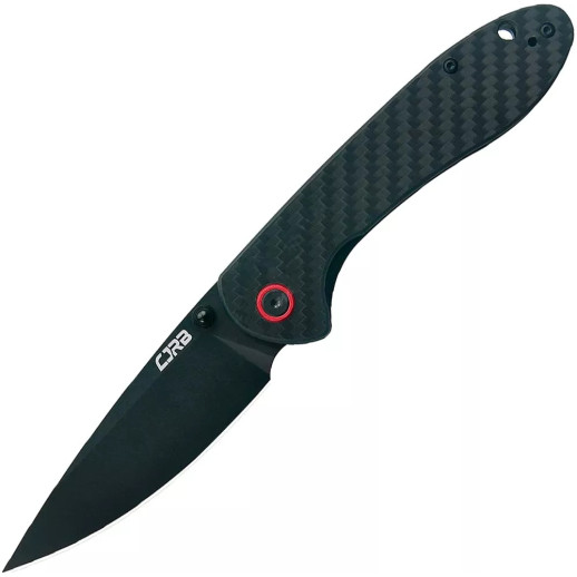 Нож CJRB Feldspar Black Blade, AR-RPM9 Steel, CF, черный