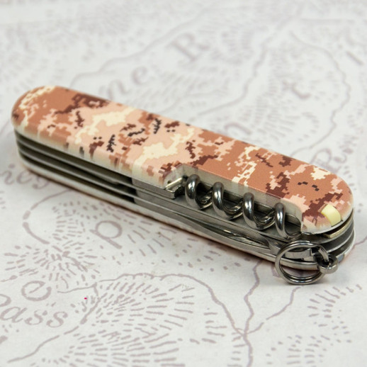 Складной нож Victorinox CLIMBER ARMY Пиксель песочный 1.3703.7.W3944p
