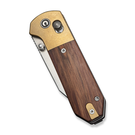 Нож складной карманный Civivi Yonder Clip Point (7.3 см) 14C28N / Wood and Brass натуральный