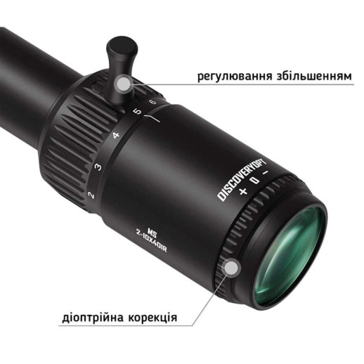 Прицел Discovery Optics MS 2-10X40IR 25,4mm подсветка (241101)