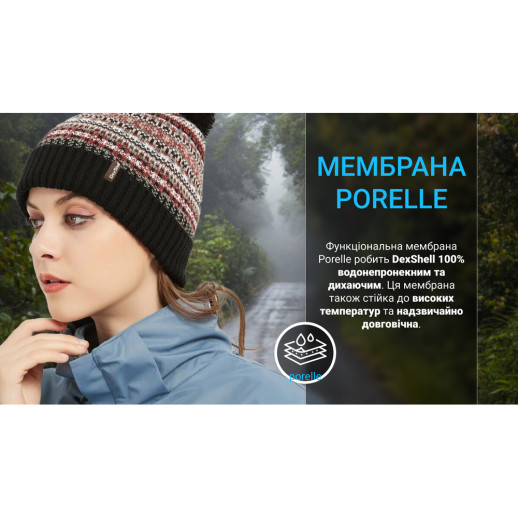 Водонепроницаемая шапка DexShell Beanie Fair Isle DH362BLU, S/M (56-58 см)