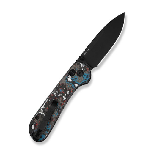 Нож складной карманный Civivi Elementum (Crossbar Lock), (7.51 см) CPM S35VN / Nebula FatCarbon Fiber черный/красный/синий/белый
