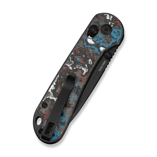 Нож складной карманный Civivi Elementum (Crossbar Lock), (7.51 см) CPM S35VN / Nebula FatCarbon Fiber черный/красный/синий/белый