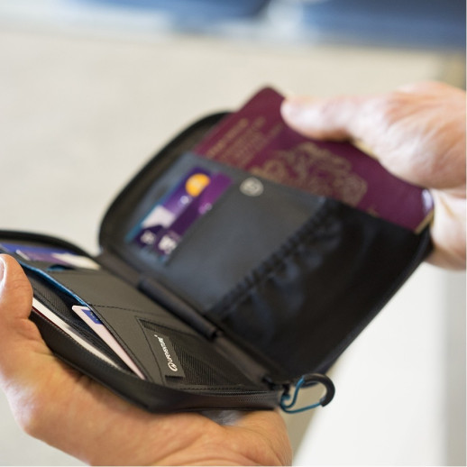 Кошелек RFID Lifeventure Mini Travel Wallet, Black