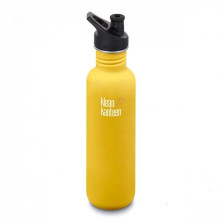 Спортивная бутылка для воды Klean Kanteen Classic Sport Cap 800 мл - желтая