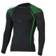 Термофутболка Lasting TOLO 8960 - XXS/XS - серый/зеленый
