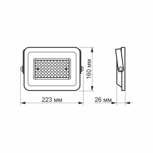 Прожектор VIDEX 50W 5000K 220V White (VL-F2e-505W)