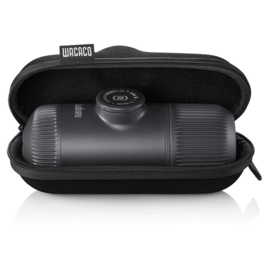 Портативная эспрессо-кофеварка Wacaco Nanopresso Grey с чехлом