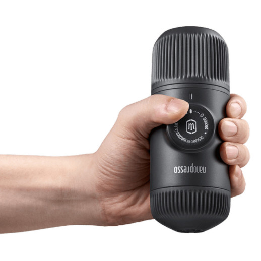 Портативная эспрессо-кофеварка Wacaco Nanopresso Grey с чехлом