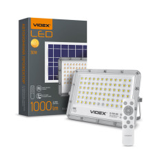 Прожектор светодиодный Videx VL-FSO2-505 с солнечной панелью 50 W 1000 Lm 5000 K