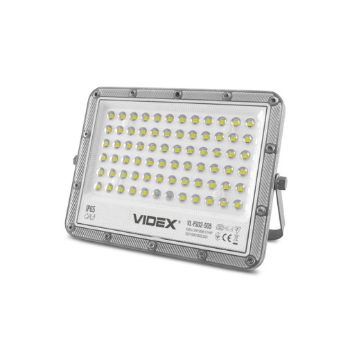 Прожектор светодиодный Videx VL-FSO2-505 с солнечной панелью 50 W 1000 Lm 5000 K