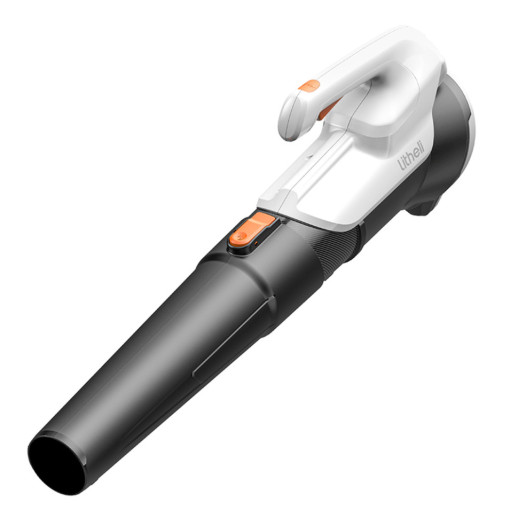 Воздуходувка-пылесос садовый Litheli, питание от павербанка (УМБ Litheli Power Bank 10000 mAh, 45 W, 2А в комплекте)
