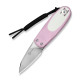 Нож складной карманный Civivi Purr, (4.65 см) Nitro-V / G10 розовый/белый