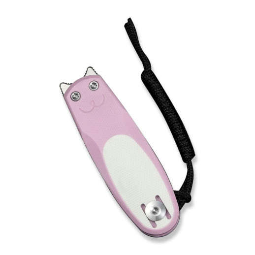 Нож складной карманный Civivi Purr, (4.65 см) Nitro-V / G10 розовый/белый