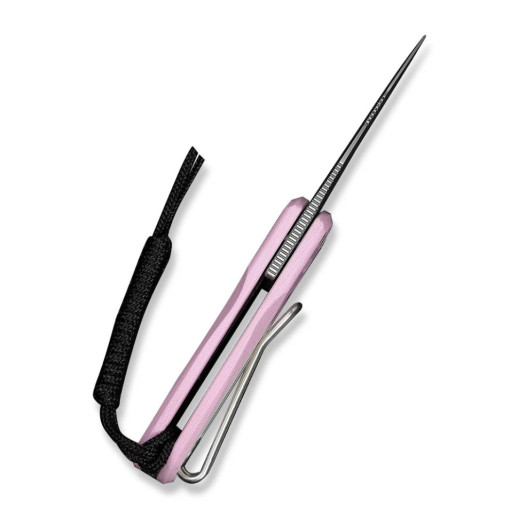 Нож складной карманный Civivi Purr, (4.65 см) Nitro-V / G10 розовый/белый