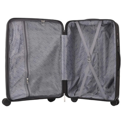 Чемодан Semi Line 24" (L) Black (T5826-3)